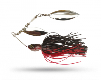 Fin Custom Double Perch Spinnerbaits - Red Shad